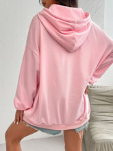 Devine Drawstring Long Sleeve Hoodie OutfitFlow